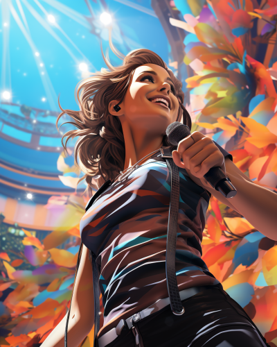 Ivete Sangalo performing on stage