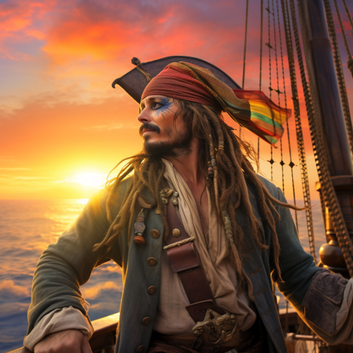 Jack Sparrow on U.S. Constitution Tall Ship