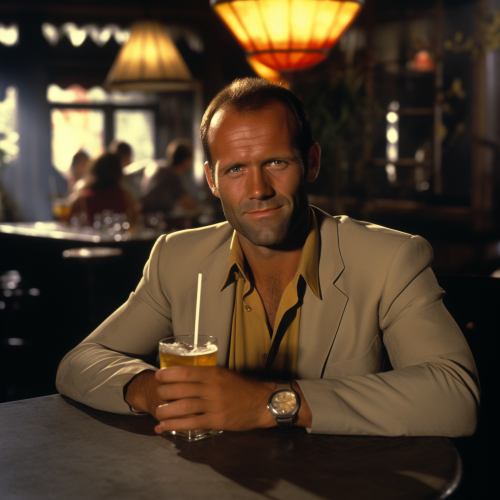 Jason Statham sitcom bar photo