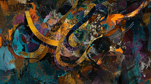 Abstract Jazz Pianist Music Vibes