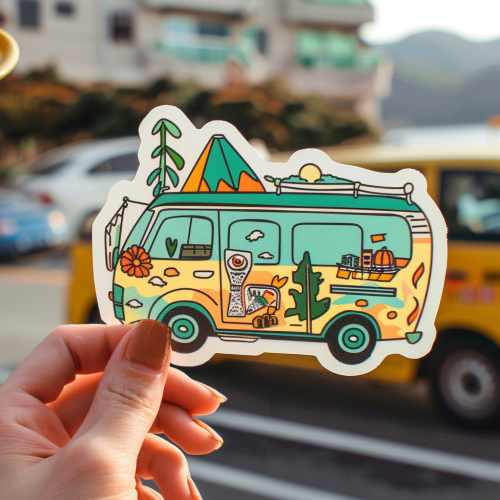 Cute Jeju Island Sticker Carrier Attachment