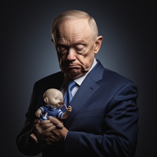 Jerry Jones Crying Baby Head Rattle
