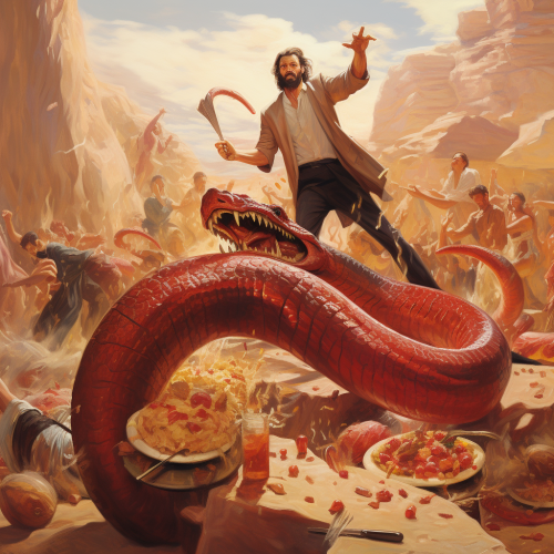 Mighty Jesus Overcomes Serpent's Attack