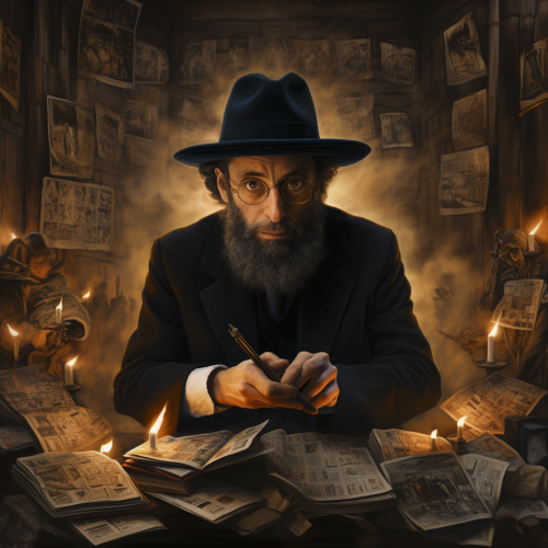 AI-generated Jewish Wojak image