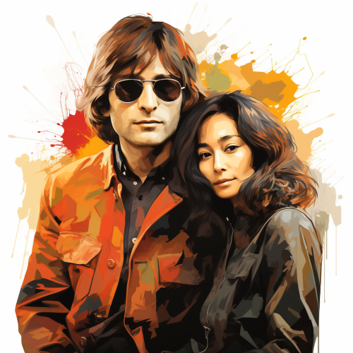John Lennon and Yoko Ono Portrait