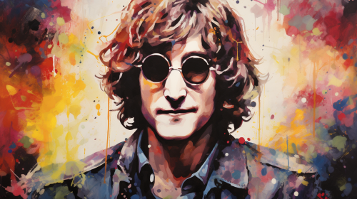 John Lennon portrait image