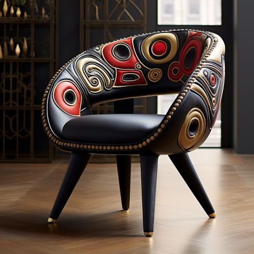 Modern wooden chair design by Jonathan Adler
