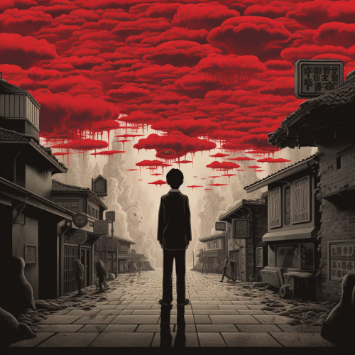 Illustration depicting the concept of karoshi