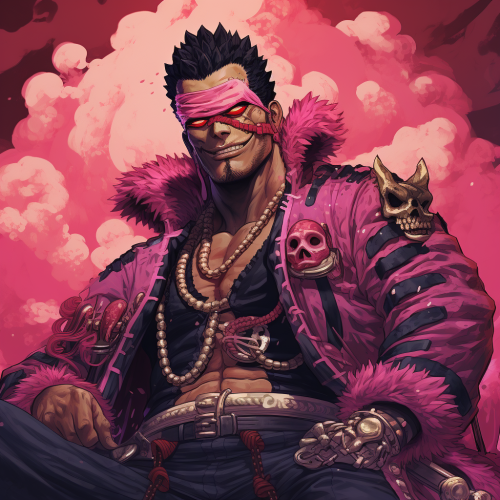 Katakuri from One Piece in 80's DND Art