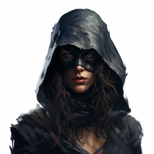 Kaya Scodelario in eye mask as thief