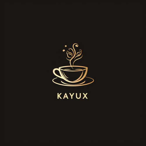 Minimalistic coffee logo for KAYUX