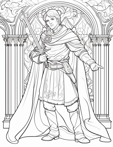Biblical character Saint Phaolo coloring page