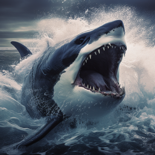 Killer Whale Being Attacked by White Shark