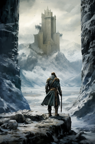 Knight on Winter Fortress Wall