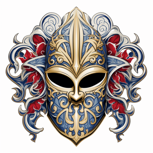 Vector clipart style knights helmet