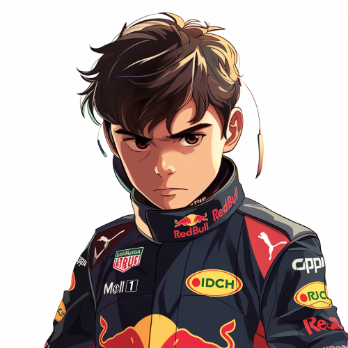 Anime Max Verstappen Navy Suit