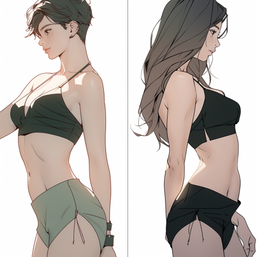 Expressive Image of Beautiful Korean Woman and Caucasian Male