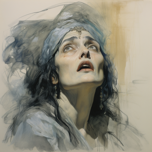 Portrait of Kundry from Wagner's Parsifal