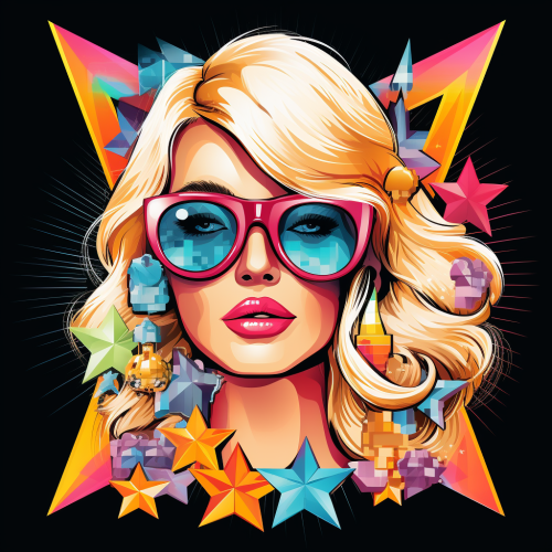 Stylish lady wearing aviator shades with a smirk