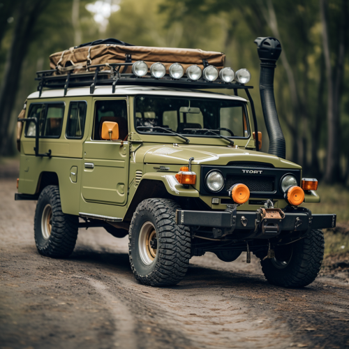 Vintage LandCruiser Camper Van Convertible