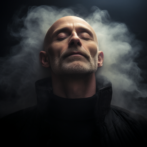 Bald man's last breath thoughts dreams