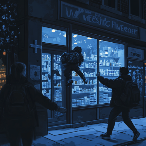 Pharmacy Break In Scene Shocking Pharmacy Break In Scene Shocking