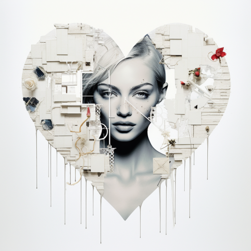 Stylish layout with white background