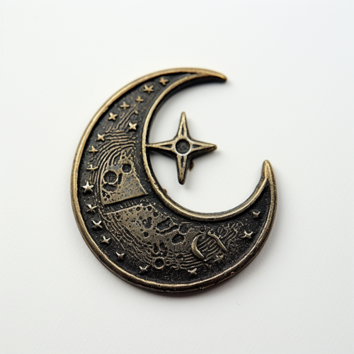 Vintage Lenormand Card  The Moon