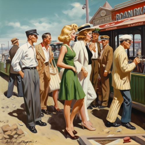 Artistic illustration of Les Coéquipiers by Arthur Sarnoff