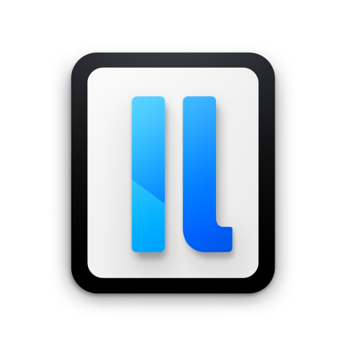 Simple and elegant letter I icon.