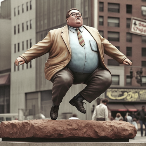 Levitating fat people in the 1950s Levitating fat people in the 1950s