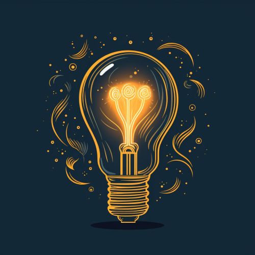 Lightbulb graphic icon