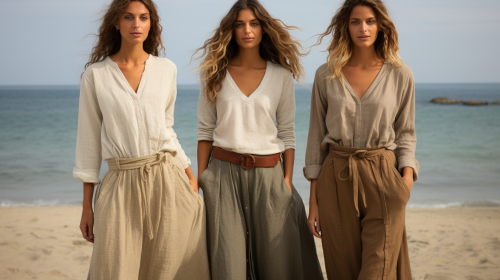 Stylish linen clothing for Roman fashion