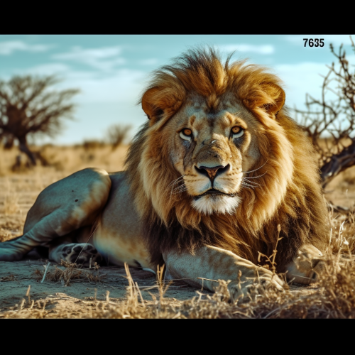 Lion defeating pirate in 4K