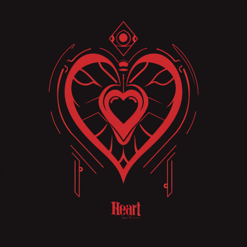 Agni Heart Futuristic Logo Design