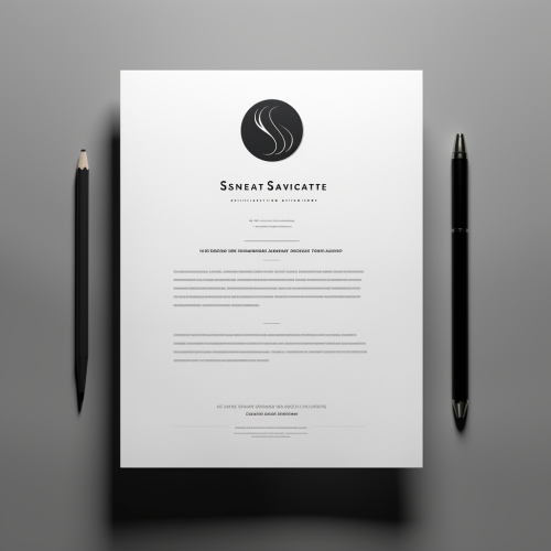 Logo design with signed contract and money