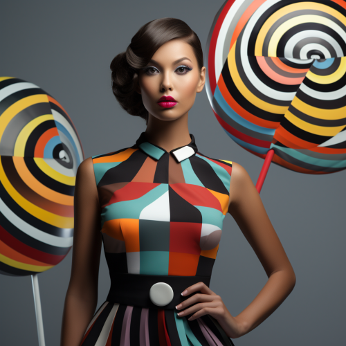 Edgy Twist Geometric Lollipop Design Edgy Twist Geometric Lollipop Design