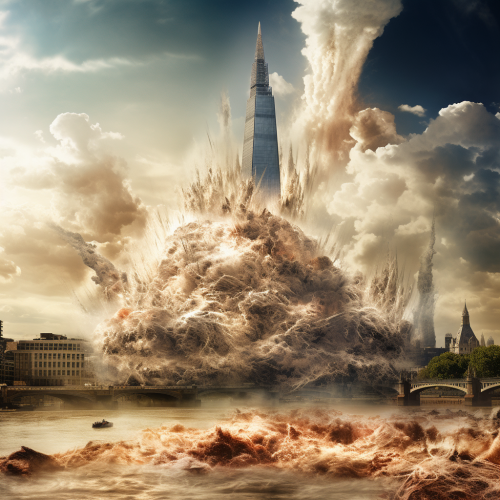 Tower of Ben blending with cityscape