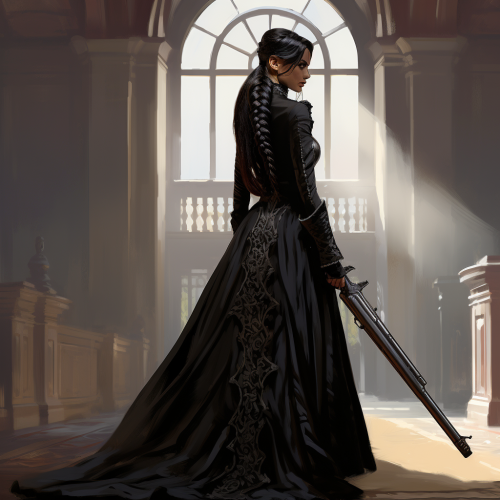 Stunning long dark braids hairstyle