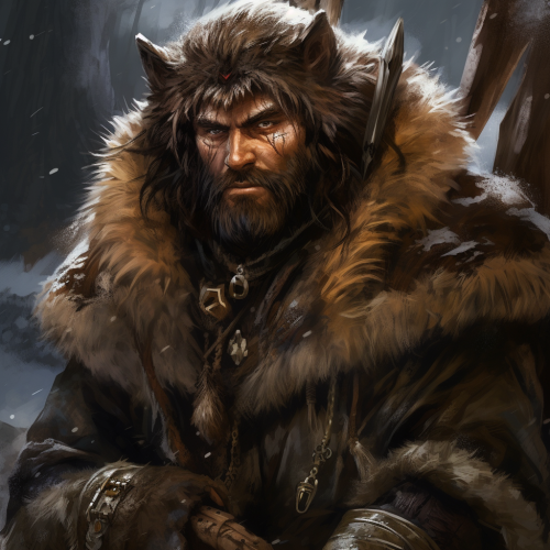 Wizard of Lore of Beasts with Spear in Hand