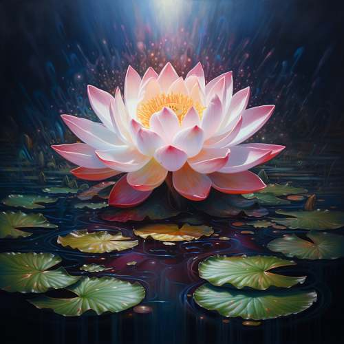 Stunning pink lotus flower Stunning pink lotus flower