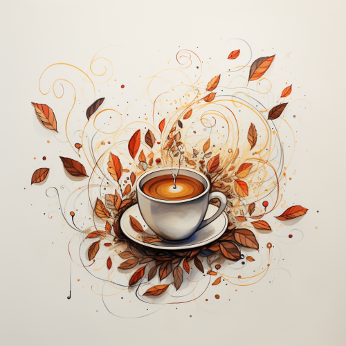 Image of love, lattes, and leaves