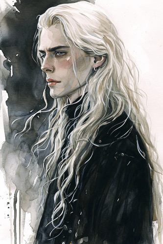 Lucius Malfoy in Victorian Watercolor