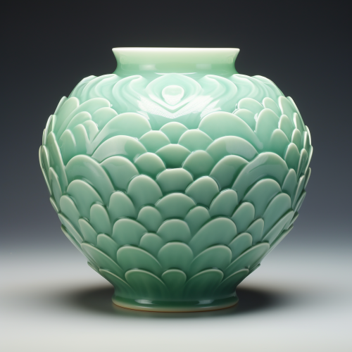 Stunning raw image with luminous celadon style