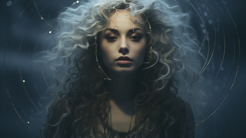 Luna Moon Goddess in Dark Tones