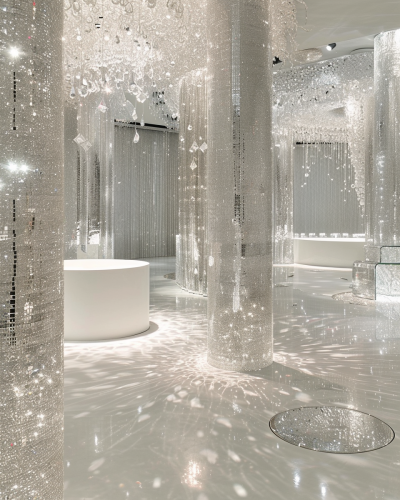 Sparkling Swarovski Crystals Bathroom