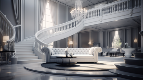 Luxurious Grey & White Real Estate