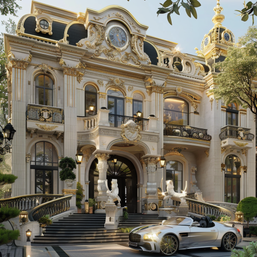 Luxury image with cars and watches Luxury image with cars and watches