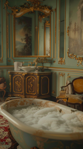 Luxury Milk Bath Setting