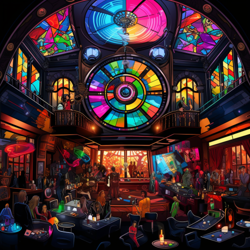 Interior of a Vibrant Luxury Club